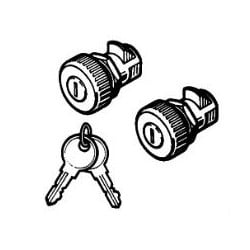 Jeu de 2 barillets de porte...