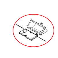 Boite à Gants Vide Poches Grise pour Renault