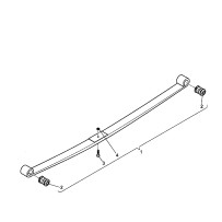 Lame de ressort avant pour Renault Mascott