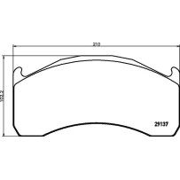 Jeu plaquettes frein AV/AR pour Volvo FL6 20768115