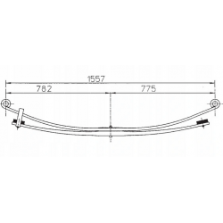 Ressort de lames (2 lames)...