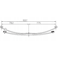 Ressort de lames (2 lames) pour Renault Mascott