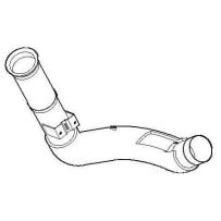 Tube avant d'échappement (sortie Turbo à Silencieux) pour Iveco