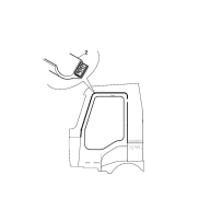 Joint de porte supérieur gauche et droite pour Renault Kérax