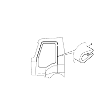 Joint de porte latéral gauche pour Renault Kérax