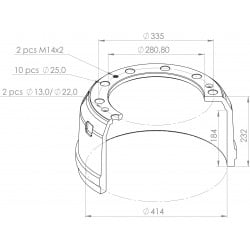 Tambour de frein AV / AR...