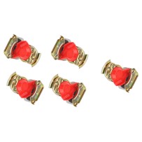 Boite de 5 Mains d'accouplement Rouge pour côté Tracteur