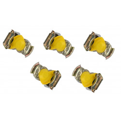 Boite de 5 Mains d'accouplement Jaune pour côté Tracteur