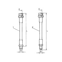 Flexible de frein avant L: 595 pour Renault Trucks S100