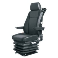 SIÈGE DE CAMION PNEUMATIQUE, TISSU GRIS, AVEC CEINTURE, SANS ACCOUD., ENTRAXE 230 MM