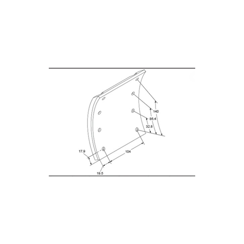 Kit de garnitures de frein à tambour, kit essieu pour MAN F/M/L 2000, F/M/G 90, F 7/8/9