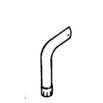 Tube de sortie échappement, coudé, pour Renault