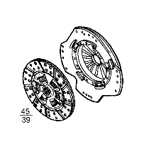 Kit d'embrayage sans butée pour Iveco Zeta 1903920
