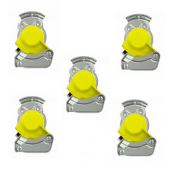 Lot de 5 Mains d'accouplement côté Tracteur, Jaune