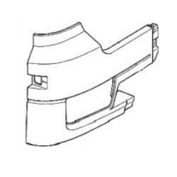 Coin pare chocs Droit en...