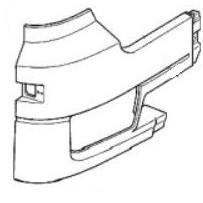 Coin pare chocs droit pour Mercedes Benz Actros MP1– 94188062707354