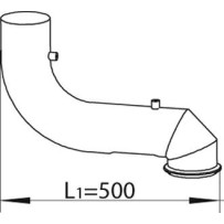 Tube de sortie d'échappement pour Renault Trucks Kérax  7420802223