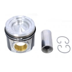 Piston, avec segments, axe...