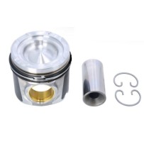 Piston, avec segments, axe et circlips pour Man