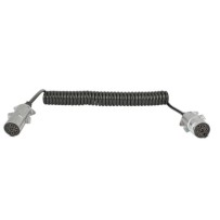 Cordon électrique, 7 pôles, Type N, 4000mm, alu pour camion