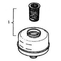 Bocal Liquide Frein, Vissé 1/4 litre 22 /150 sur Maitre Cylindre, pour Renault
