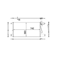 Condenseur pour Scania 1752264