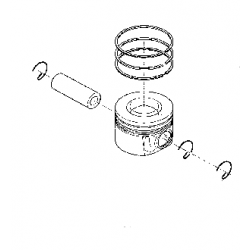 Piston complet pour Renault...