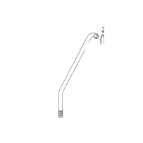 Tuyauterie rigide sur radiateur de clim. pour Mercedes Benz Actros 0008300577