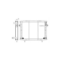 Radiateur, refroidissement du moteur pour Renault Mascott 5000450226