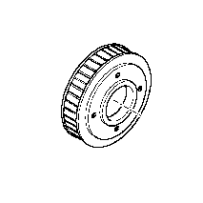 Poulie courroie trapézoïdale pour Renault Trucks Premium  7421683317