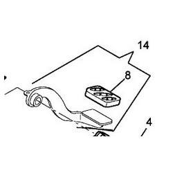 Pédale de frein pour Renault Trucks Kérax 5001864497