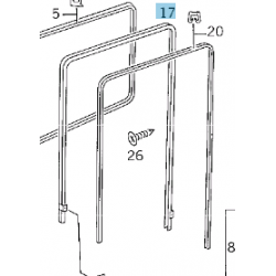 Cadre de vitre gauche pour...