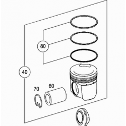 Piston pour Mercedes Benz...