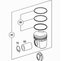 Piston pour Mercedes Benz Actros