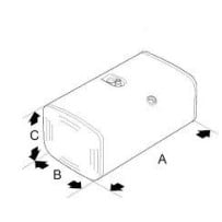 Réservoir carburant 300L acier pour Scania Série P