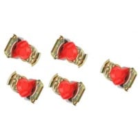 Lot de 5 mains d'accouplement Semi, Remorque, Rouge