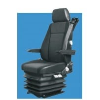 Siège Cond., Susp et lomb Pneum, avec Ceint. et Acc, Tissus Gris, EntrX 216mm