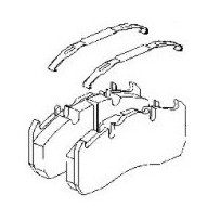 Jeu de plaquettes de frein pour Renault