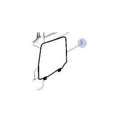 Vitre gauche pour Renault...