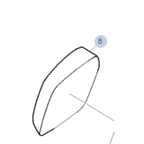 Carter de rétroviseur grand angle pour Renault Trucks T