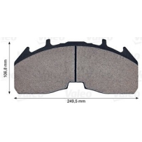 Kit de garnitures de disque de frein pour Scania P-/G-/R-/T-Series