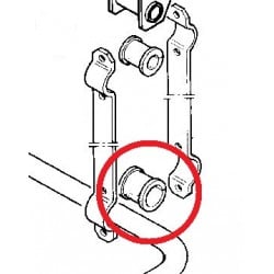 Douille barre stabilisatrice essieu avant pour camion Renault - 5010557313
