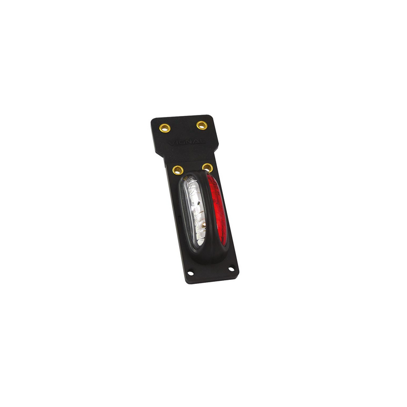 FE12 LED Feu de gabarit et d'encombrement LED 12/24V cristal + rouge