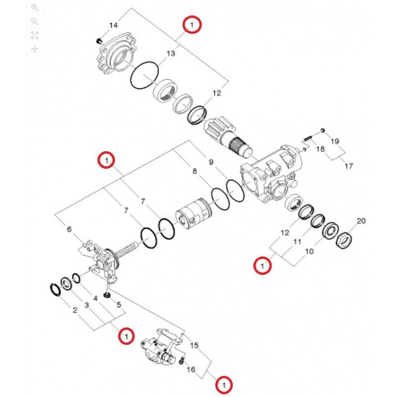 Jeu de joints pour boitier de direction, pour Volvo