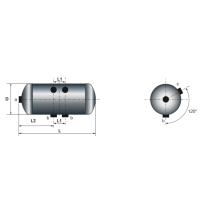Bouteille d'air 40 litres pour Renault Trucks Midliner