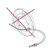 Câble de frein à main droit pour Renault Trucks S120-135