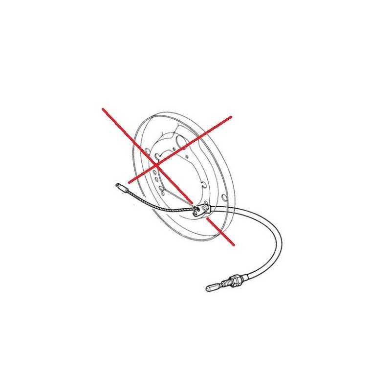 Câble de frein à main droit pour Renault Trucks S120-135