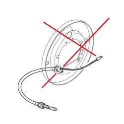 Câble de frein à main gauche pour Renault Trucks S120-135