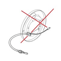 Câble de frein à main gauche pour Renault Trucks S120-135