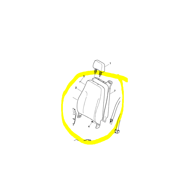 Garniture de siège (Renové) pour scania